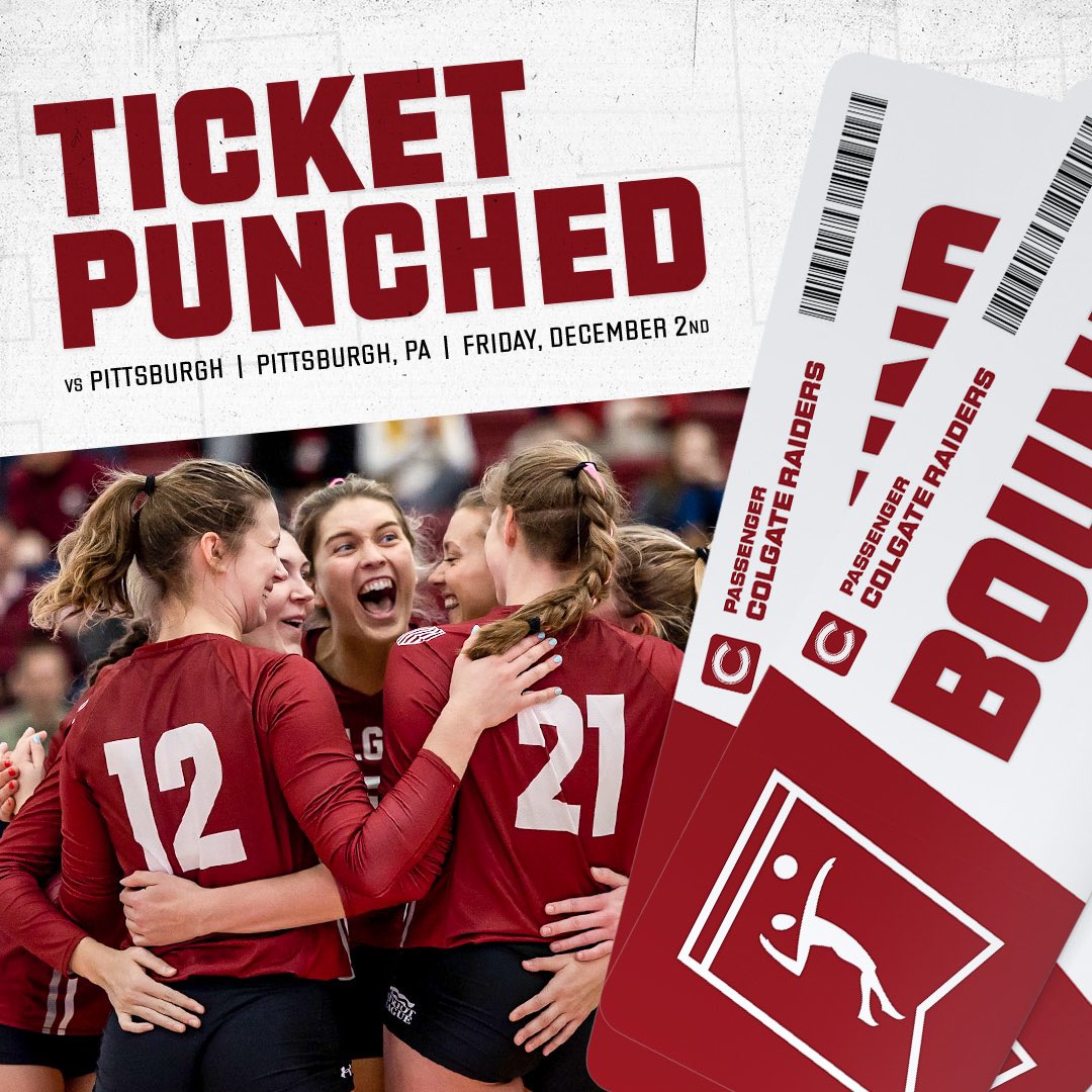 Colgate Volleyball NCAA 22 Ticket Punched