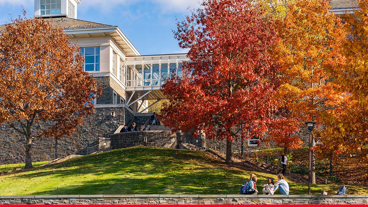 Colgate campus in the fall